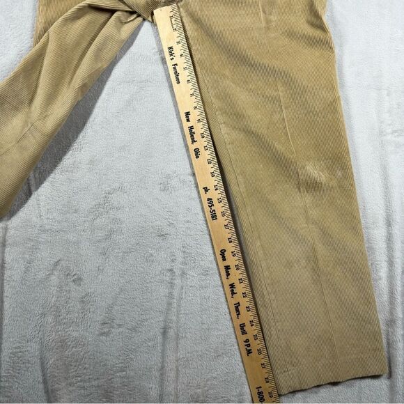Lands’ End Mens Tailored Fit Straight Leg Corduroy Pants Beige Men’s 35 - Picture 4 of 6